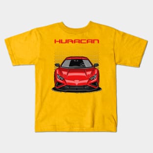 Huracan LP610-4 (Rosso Diablo) Kids T-Shirt